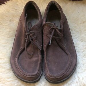 Brown Suede Footprints by Birkenstock Unisex Shoes